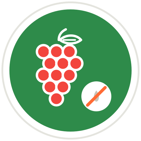 Uva rossa senza semi